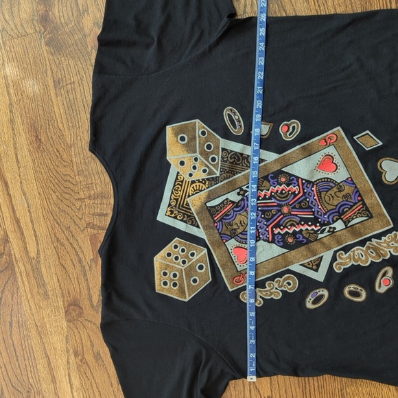 Las Vegas T-shirt, long sleeves, Dice & Cards, Roaman's - Picture 5 of 12